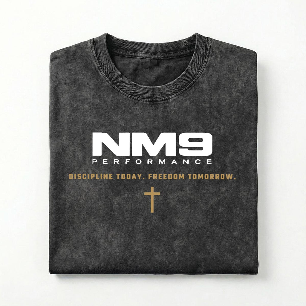 NM9 Performance Heavyweight Tee | Crossroads | Black