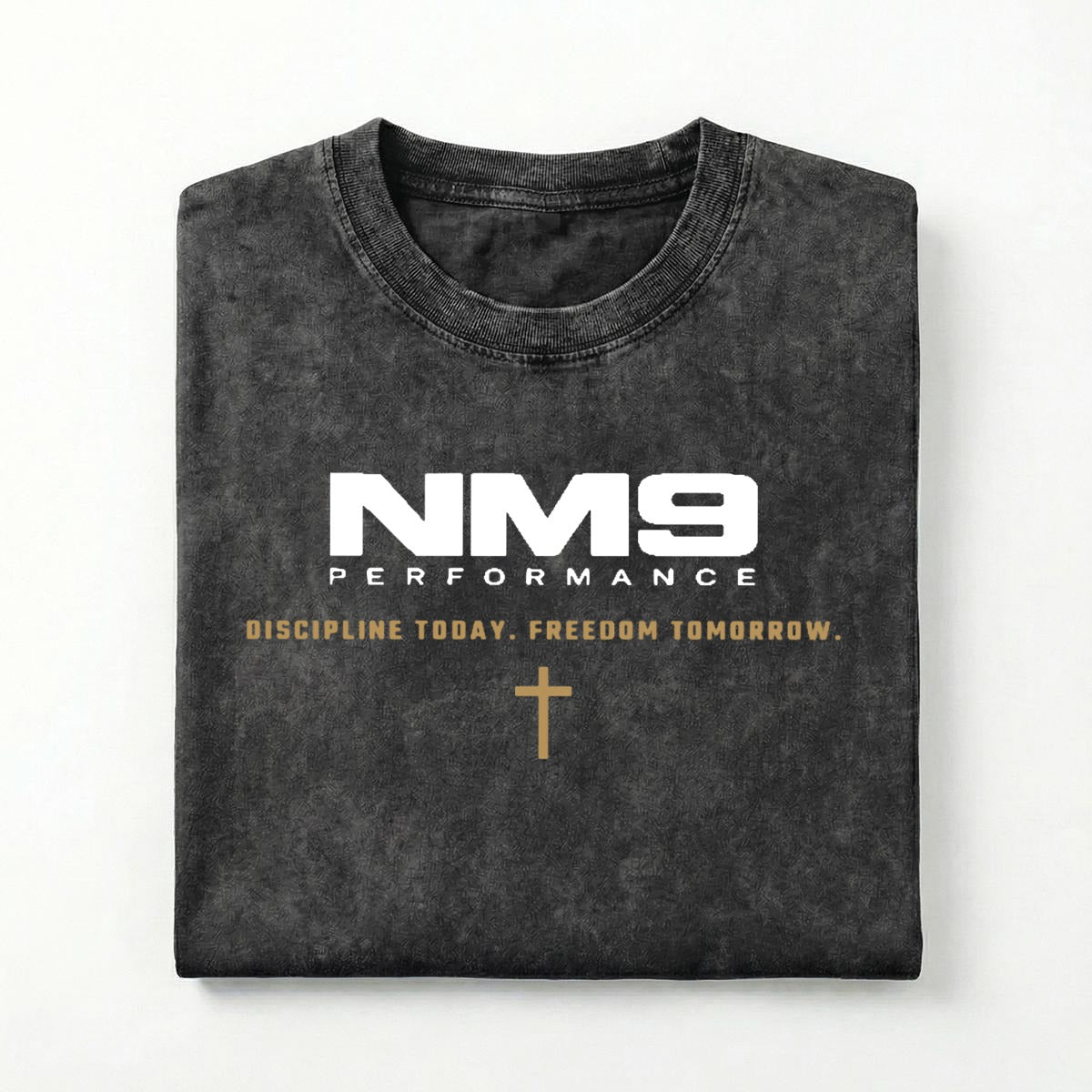 NM9 Performance Heavyweight Tee | Crossroads | Black
