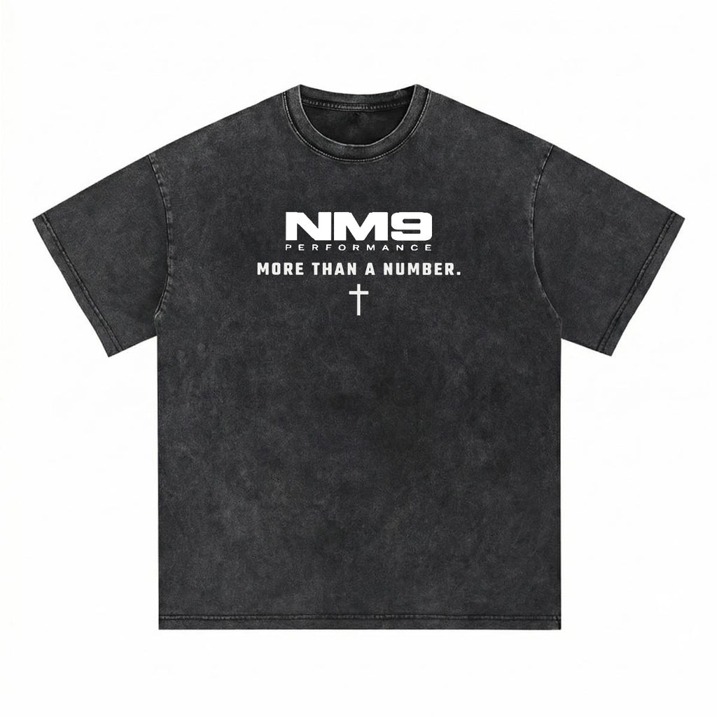 NM9 Performance Heavyweight Tee | 09 More Than A Number | Black
