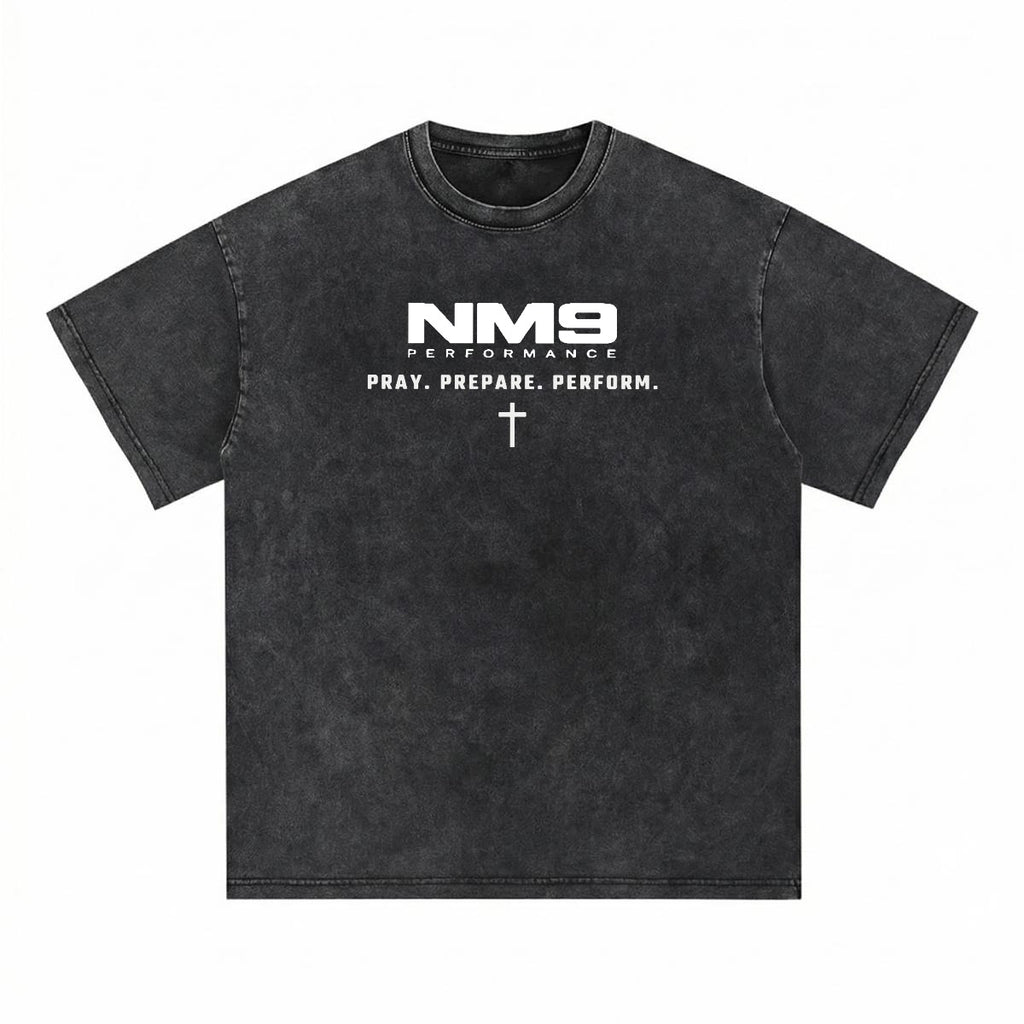 NM9 Performance Heavyweight Tee | Victory Lap | Black