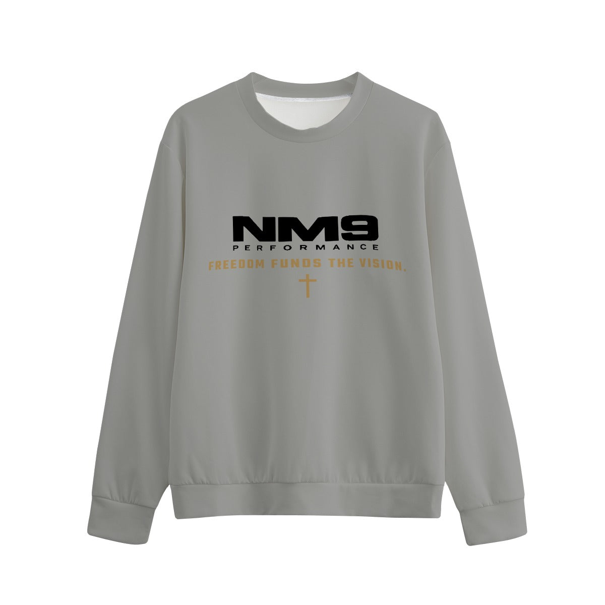 NM9 Performance Crewneck | Money & Mission | Heather Grey
