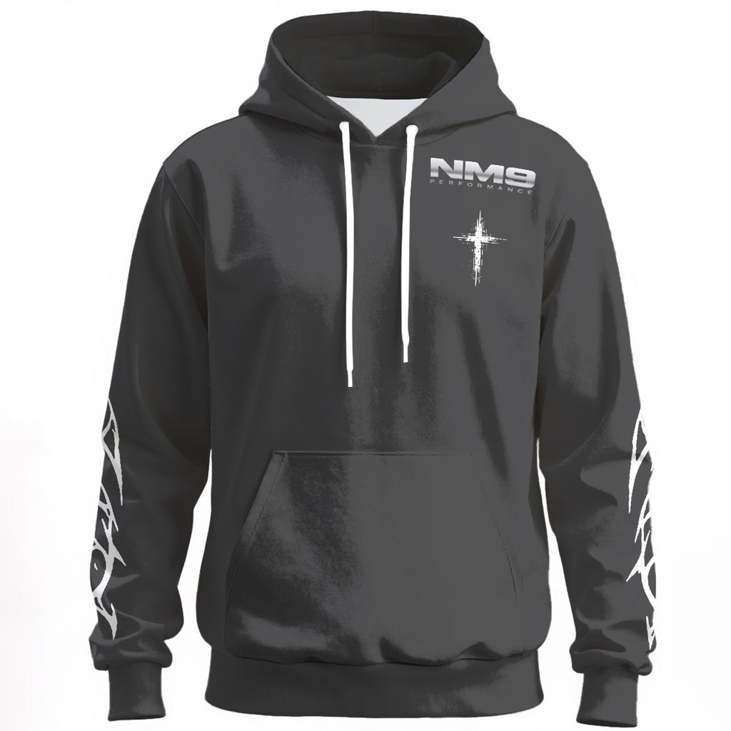 NM9 Hellfire Collection Hoodie | It's In My Blood | Steel Gray