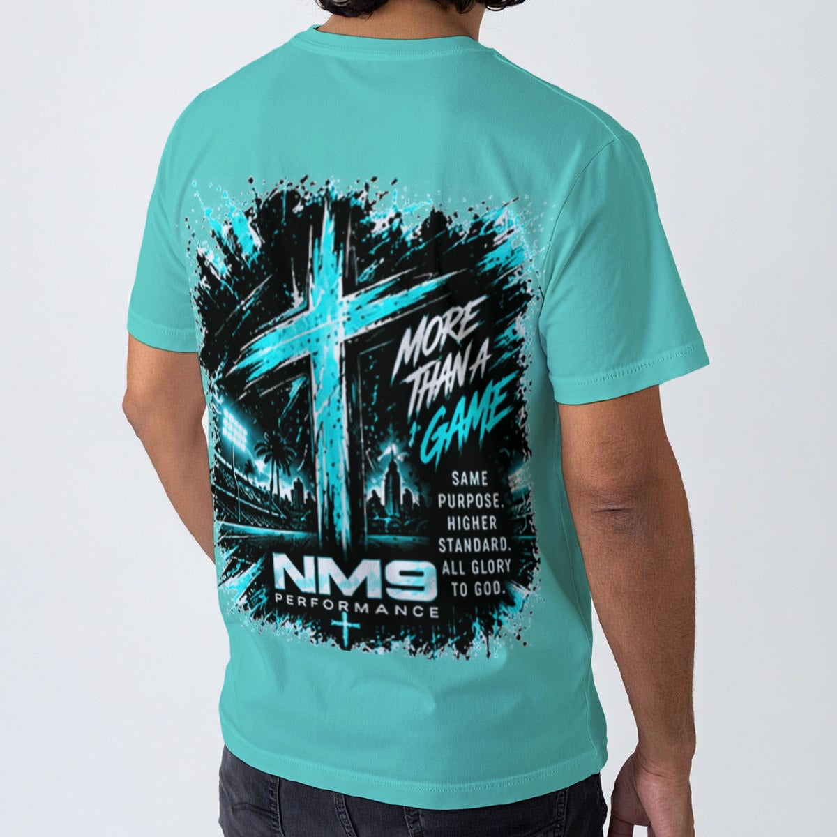 NM9 Ice Collection Tee | Girls Built Different | Ice Teal