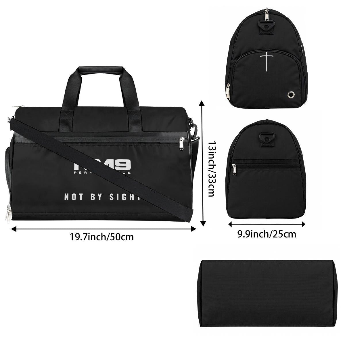 NM9 Athletic Duffel Bag | Black