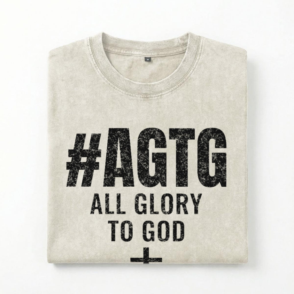God's Plan Heavyweight Tee | #AGTG All Glory To God | Bone