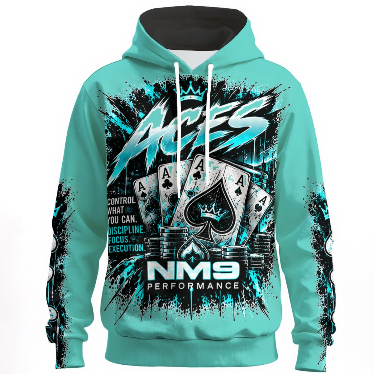 NM9 Ice Collection Hoodie | Aces Series | Ice Teal