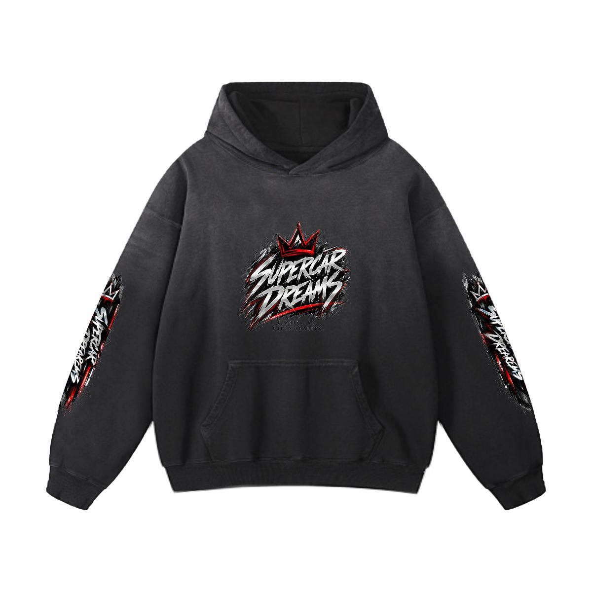 NM9 Executive Collection Heavyweight Hoodie | Supercar Dreams | Black