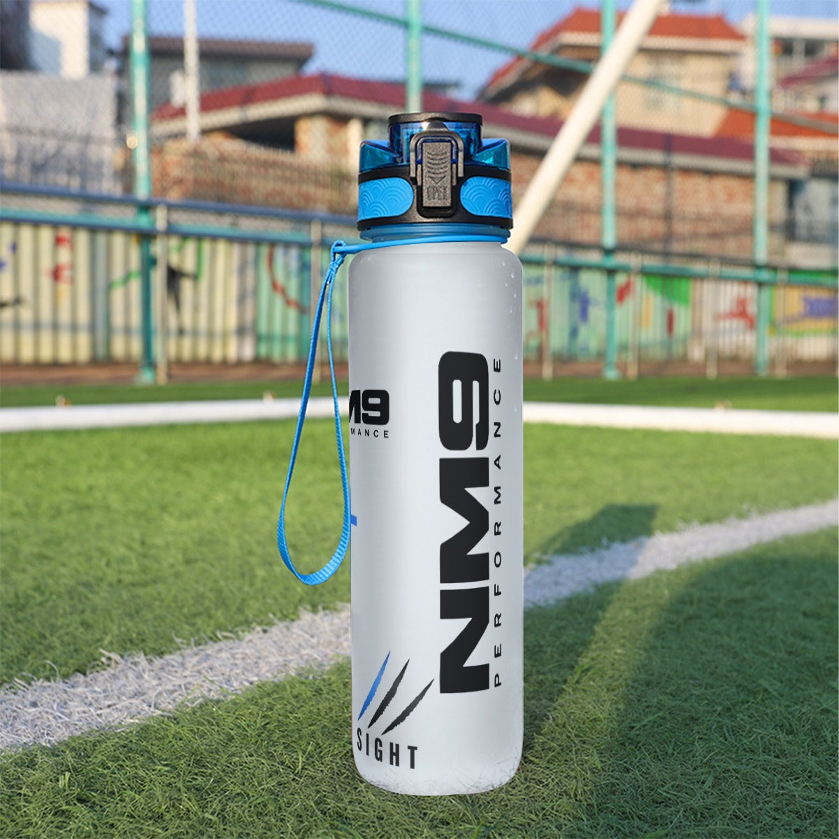 NM9 Sport Water Bottle 32oz | White/Black