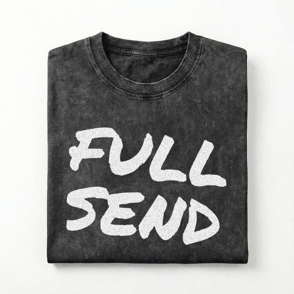 NM9 Performance Heavyweight Tee | Full Send | Black