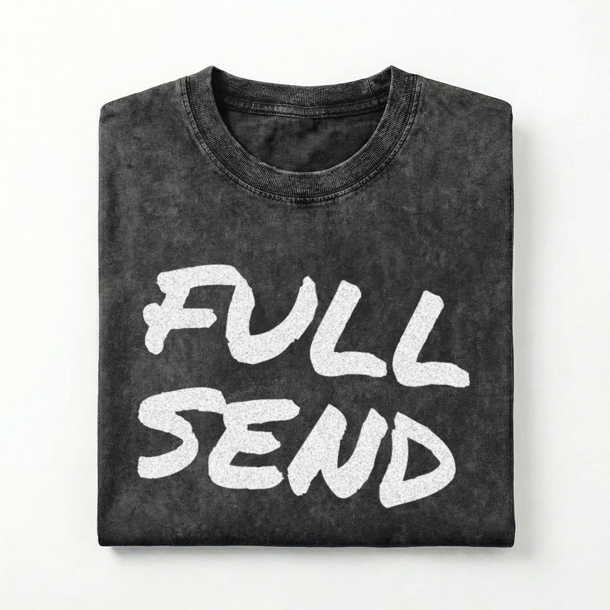 NM9 Performance Heavyweight Tee | Full Send | Black