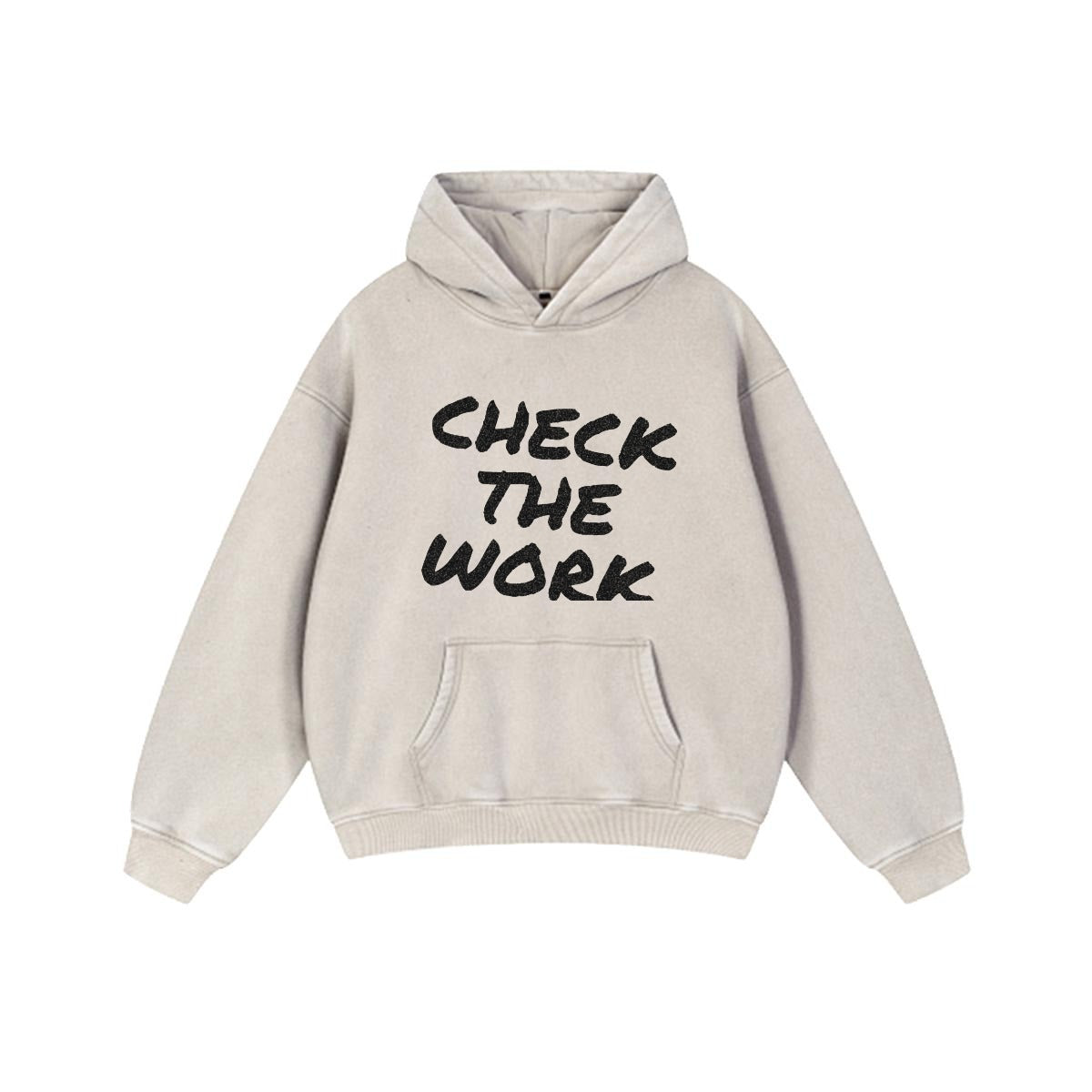 NM9 Performance Heavyweight Hoodie | Check The Work | Bone