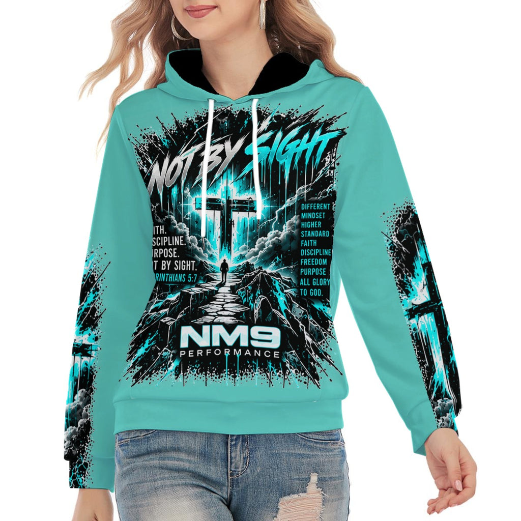 NM9 Ice Collection Hoodie | Not By Sight Series | Ice Teal
