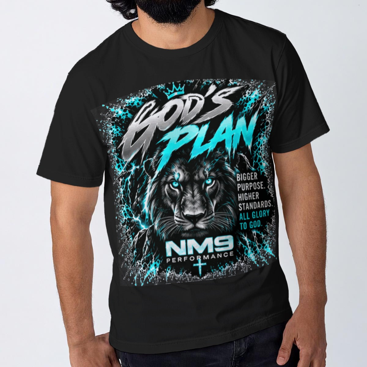 NM9 Ice Collection Tee | God's Plan Series | Black