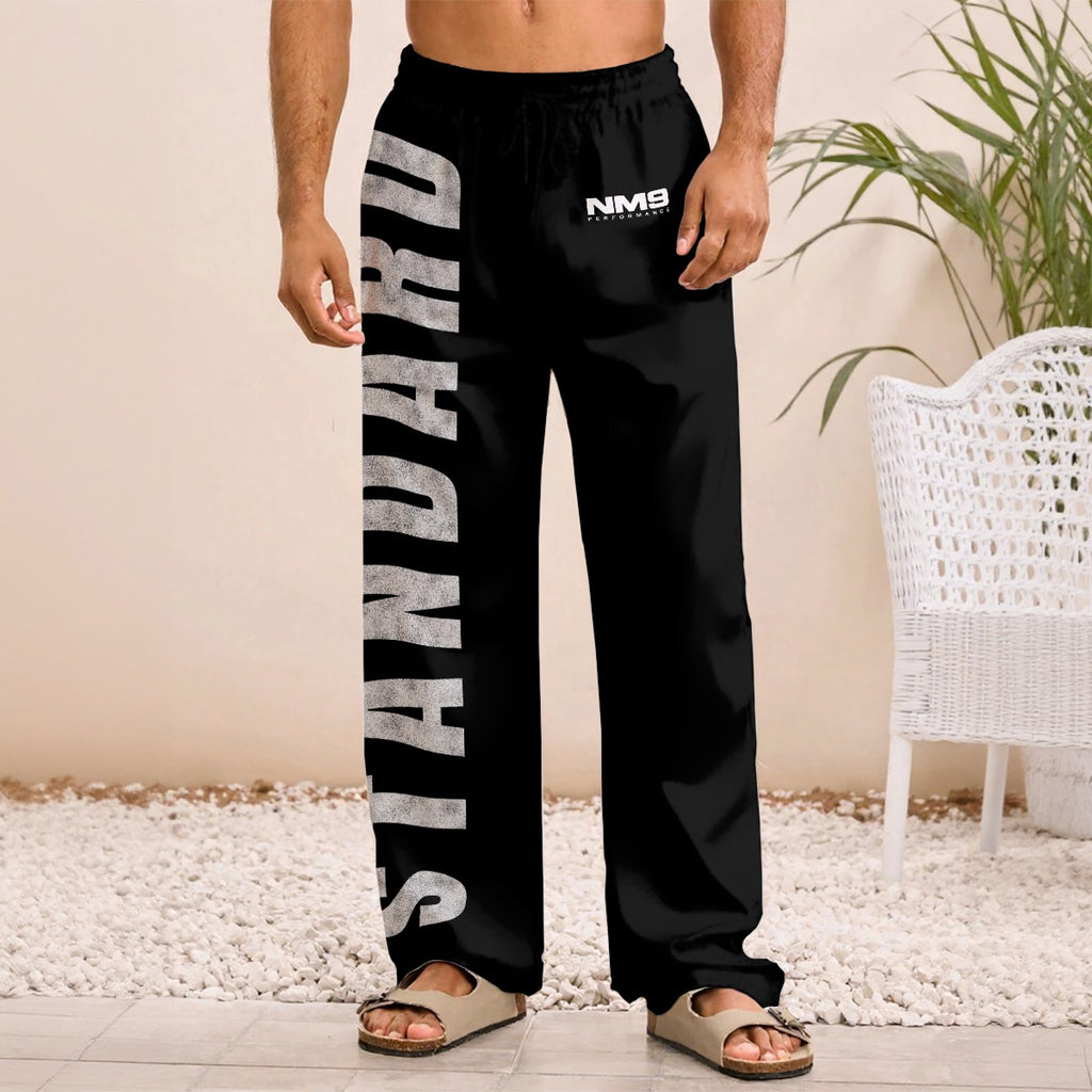 NM9 Standard Collection Track Pants | Discipline Builds Freedom | Black