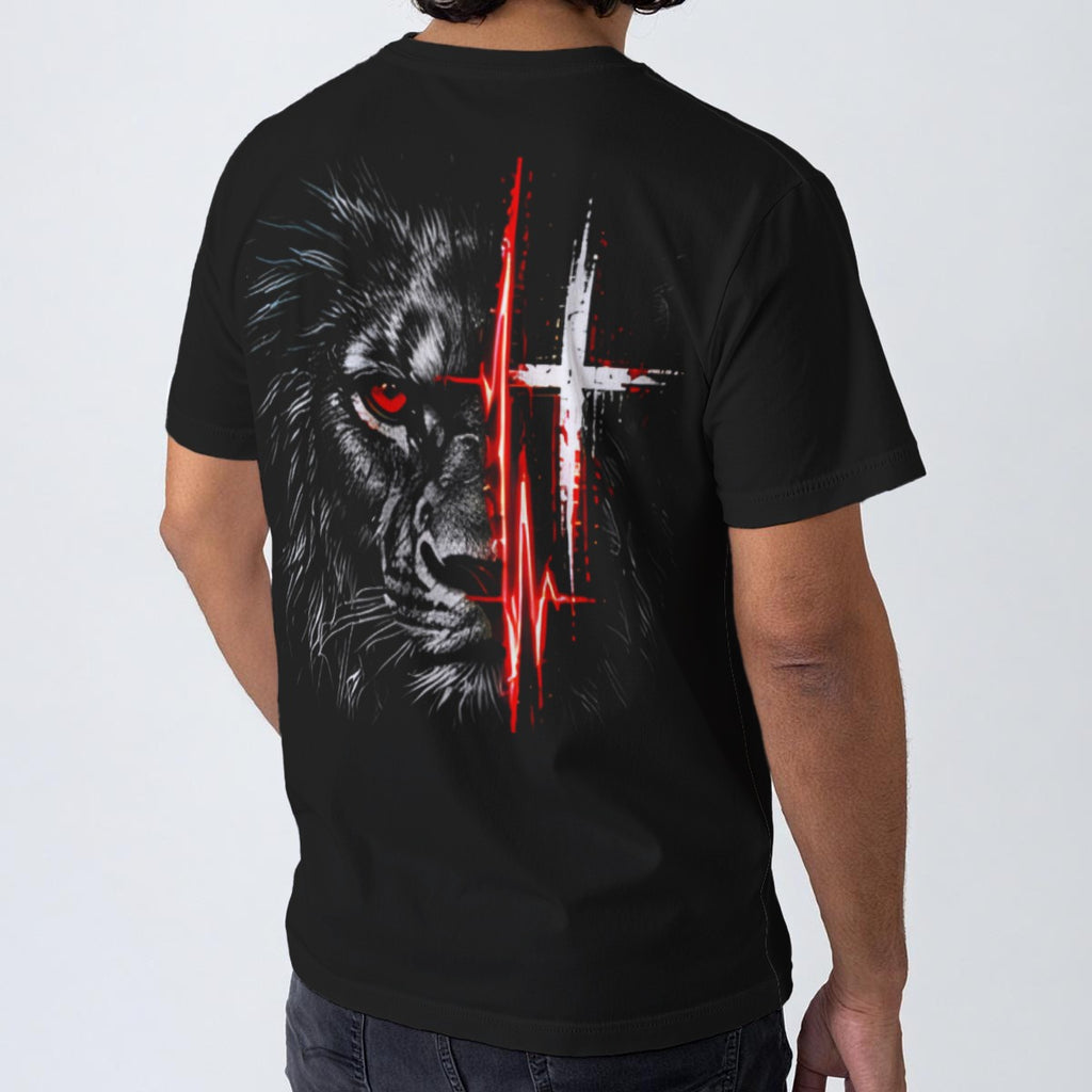 NM9 Bloodline Collection Tee | Lion Heartbeat | Black