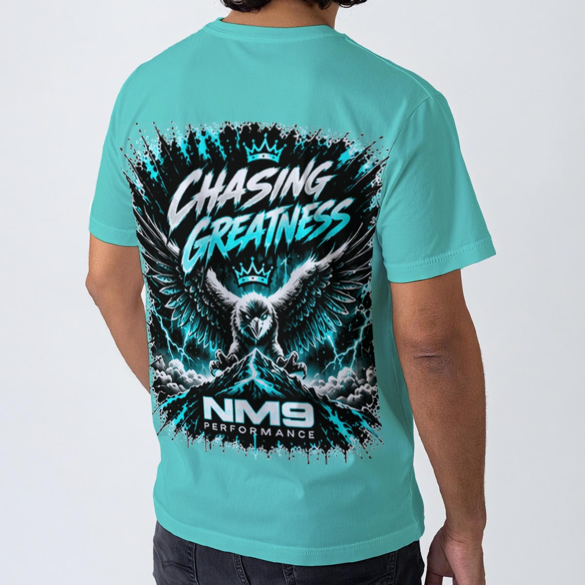 NM9 Ice Collection Tee | Chasing Greatness Series | Ice Teal