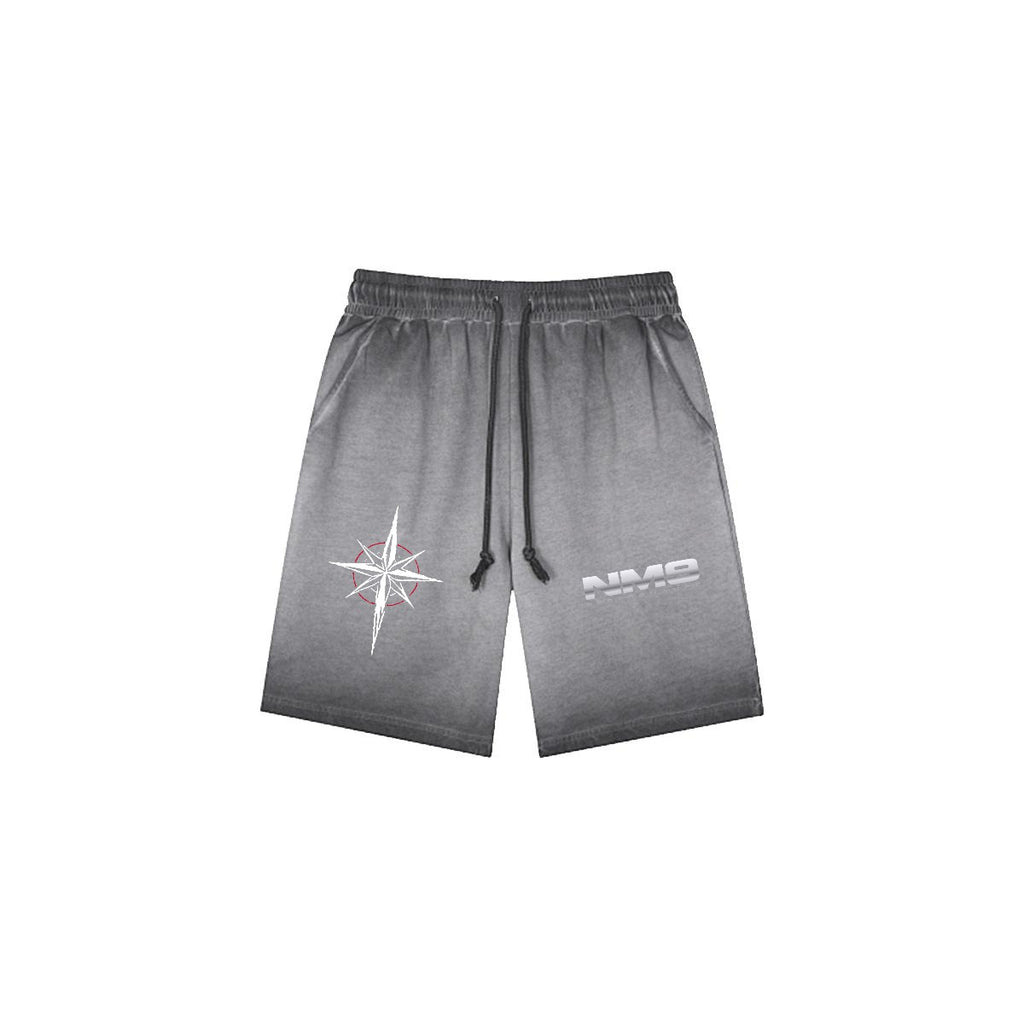NM9 Hellfire Collection Heavyweight Sweat Shorts | It's In My Blood | Grey