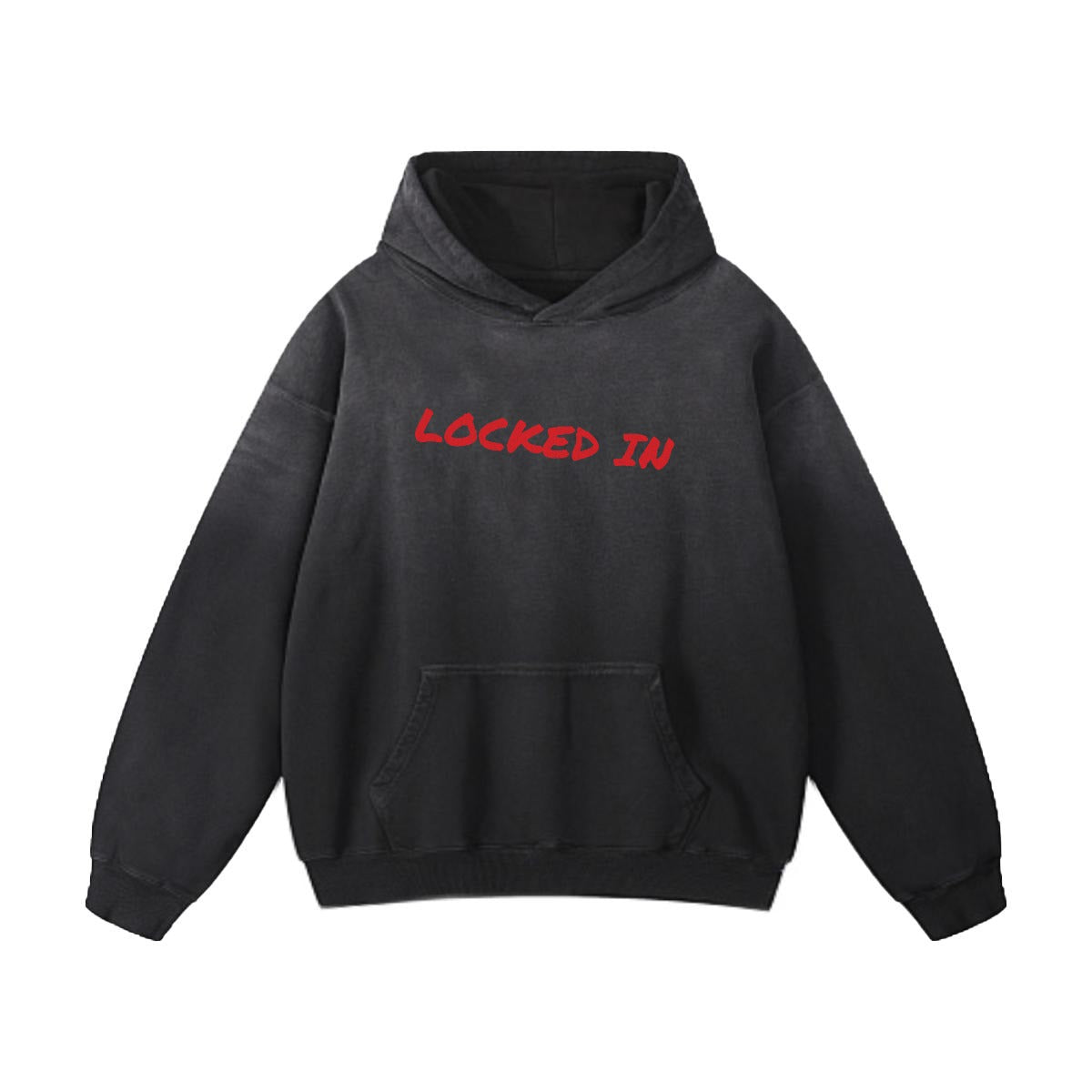 NM9 Performance Heavyweight Hoodie | Locked In Red | Black