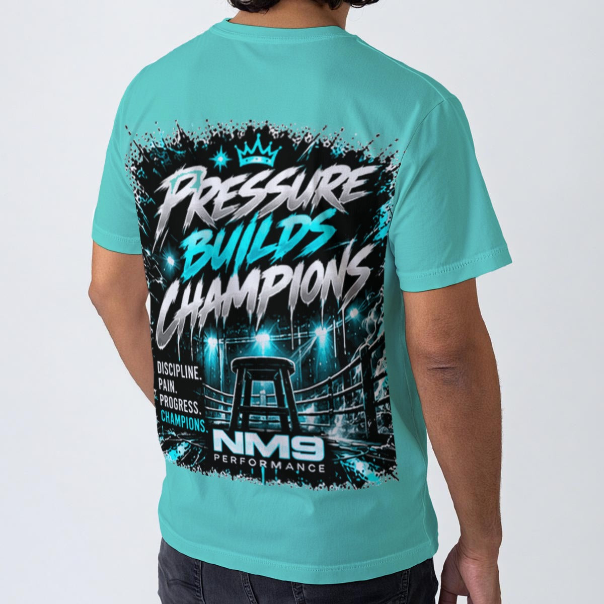 NM9 Ice Collection Tee | Boxing Mindset Series | Ice Teal