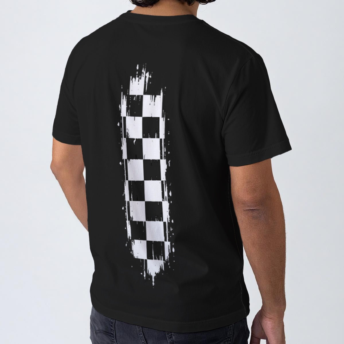 NM9 Executive Collection Tee | Race The Limits Checkered | Black