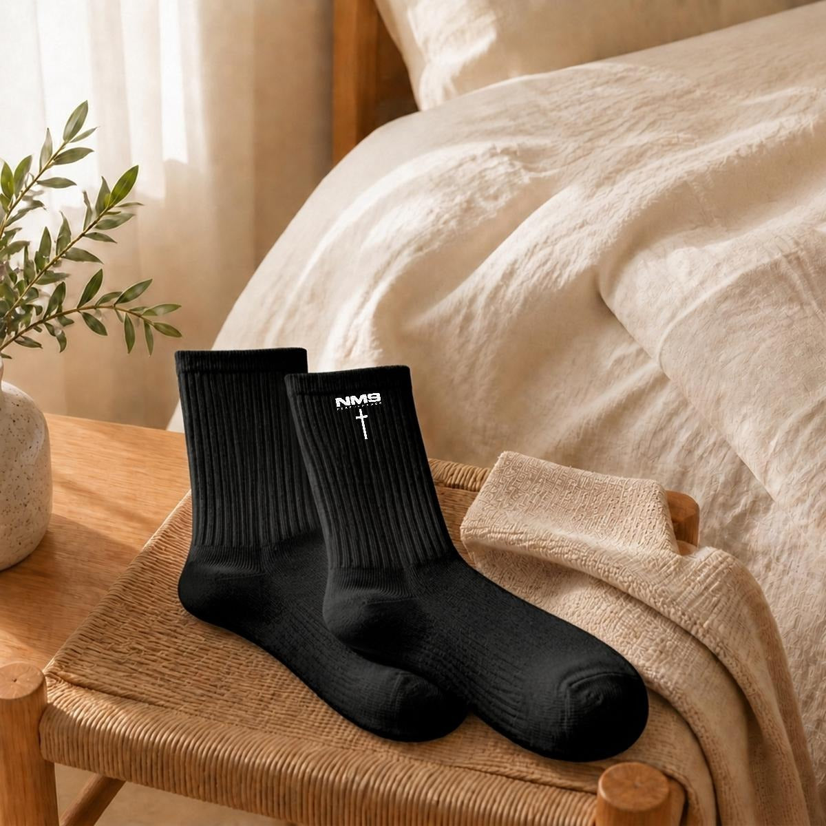 NM9 Crew Socks | Black