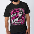 NM9 Pink Collection Tee | Faith Over Fame | Black