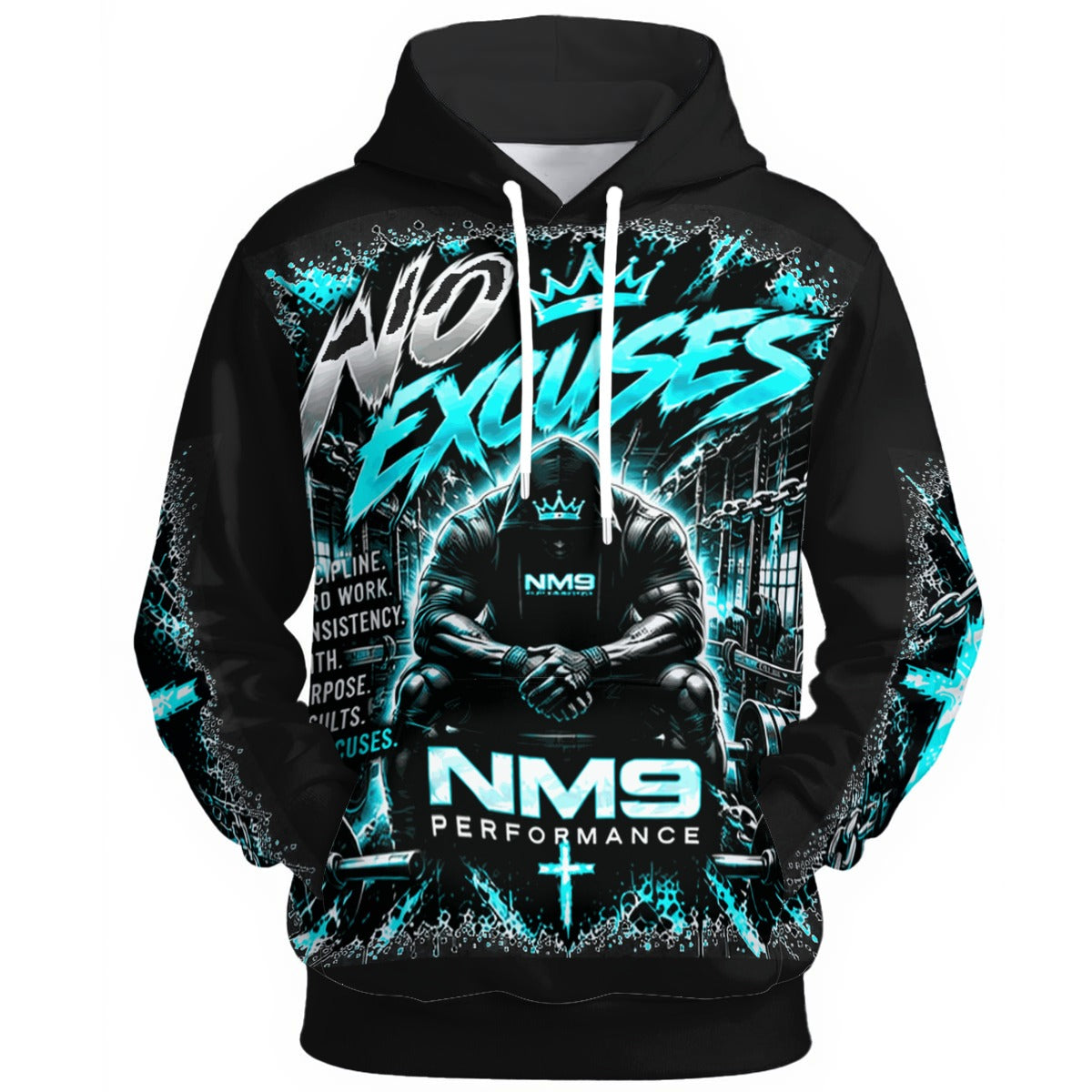 NM9 Ice Collection Hoodie | No Excuses Series | Black
