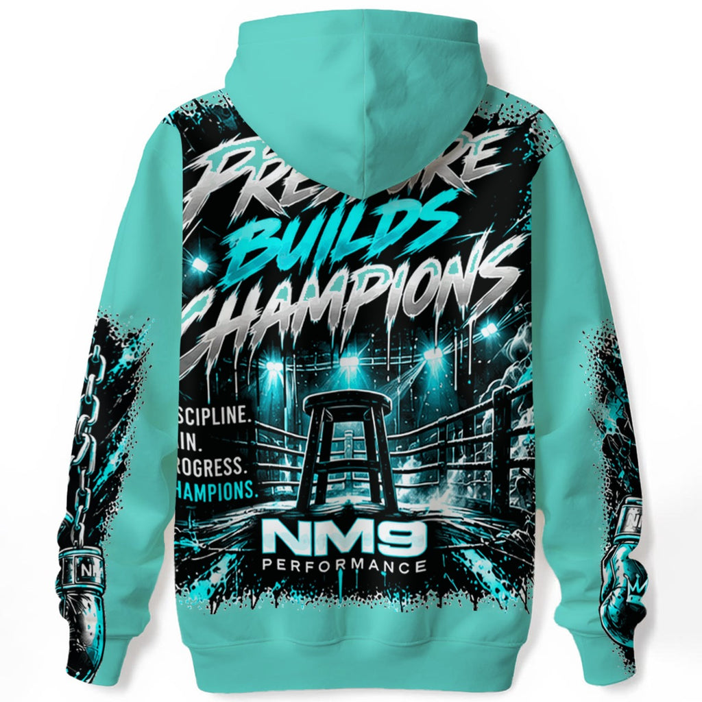 NM9 Ice Collection Hoodie | Boxing Mindset Series | Ice Teal