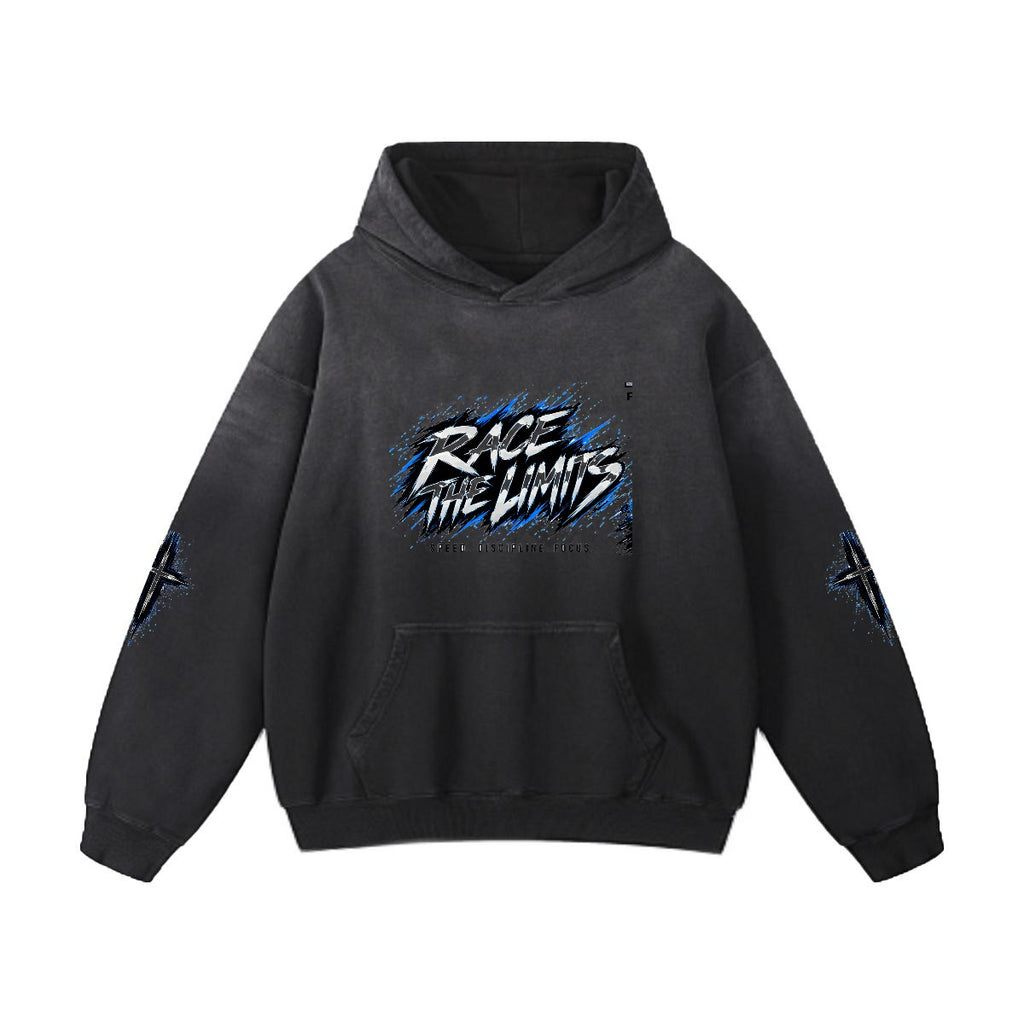 NM9 Executive Collection Heavyweight Hoodie | Race The Limits | Black