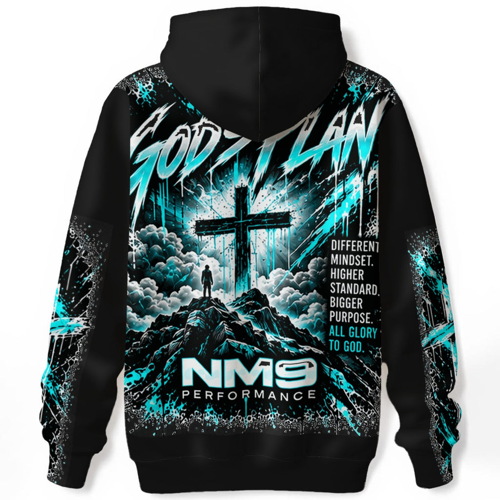 NM9 Ice Collection Hoodie | God's Plan Statue Edition | Black