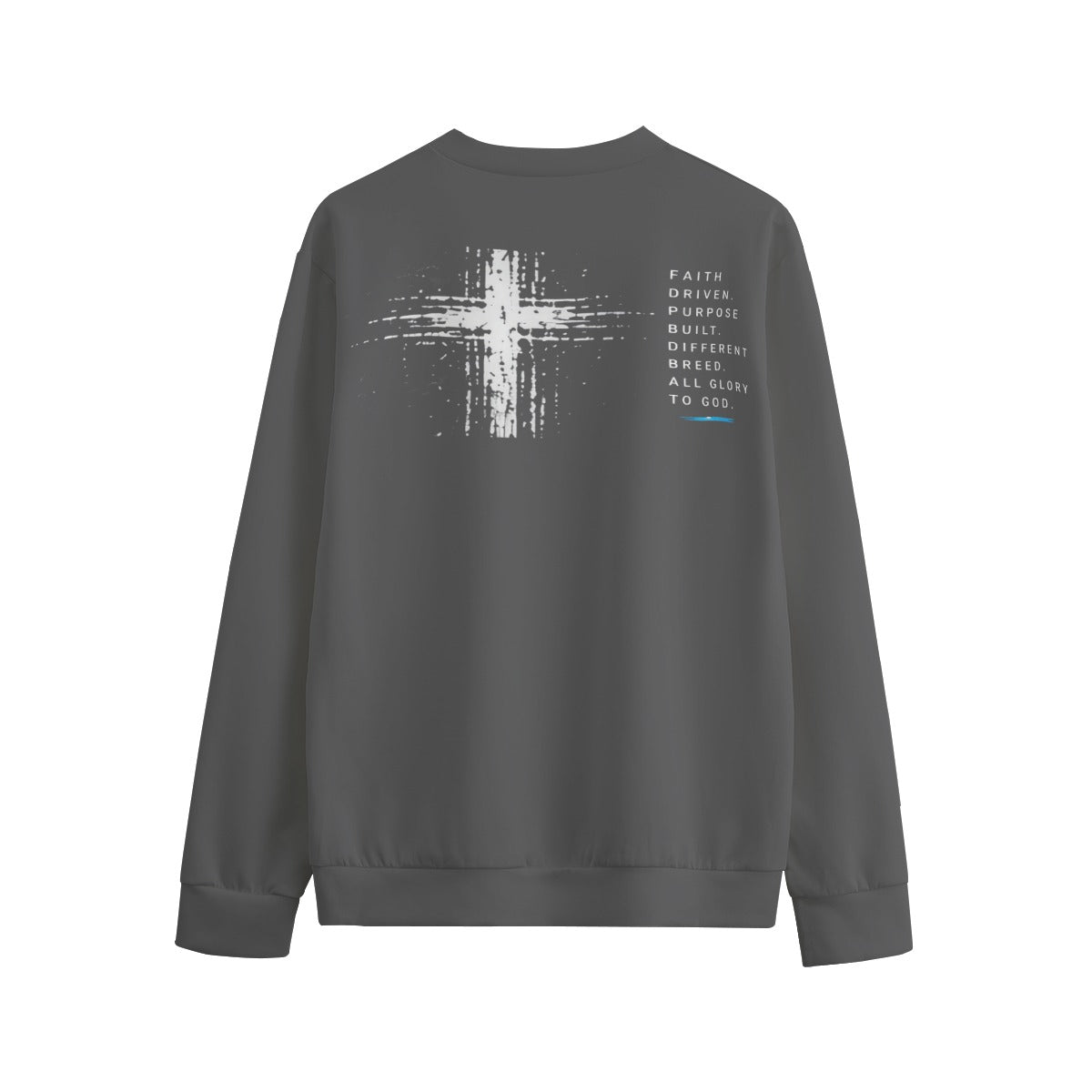 NM9 Signature Series Crewneck | Faith Driven | Steel Gray