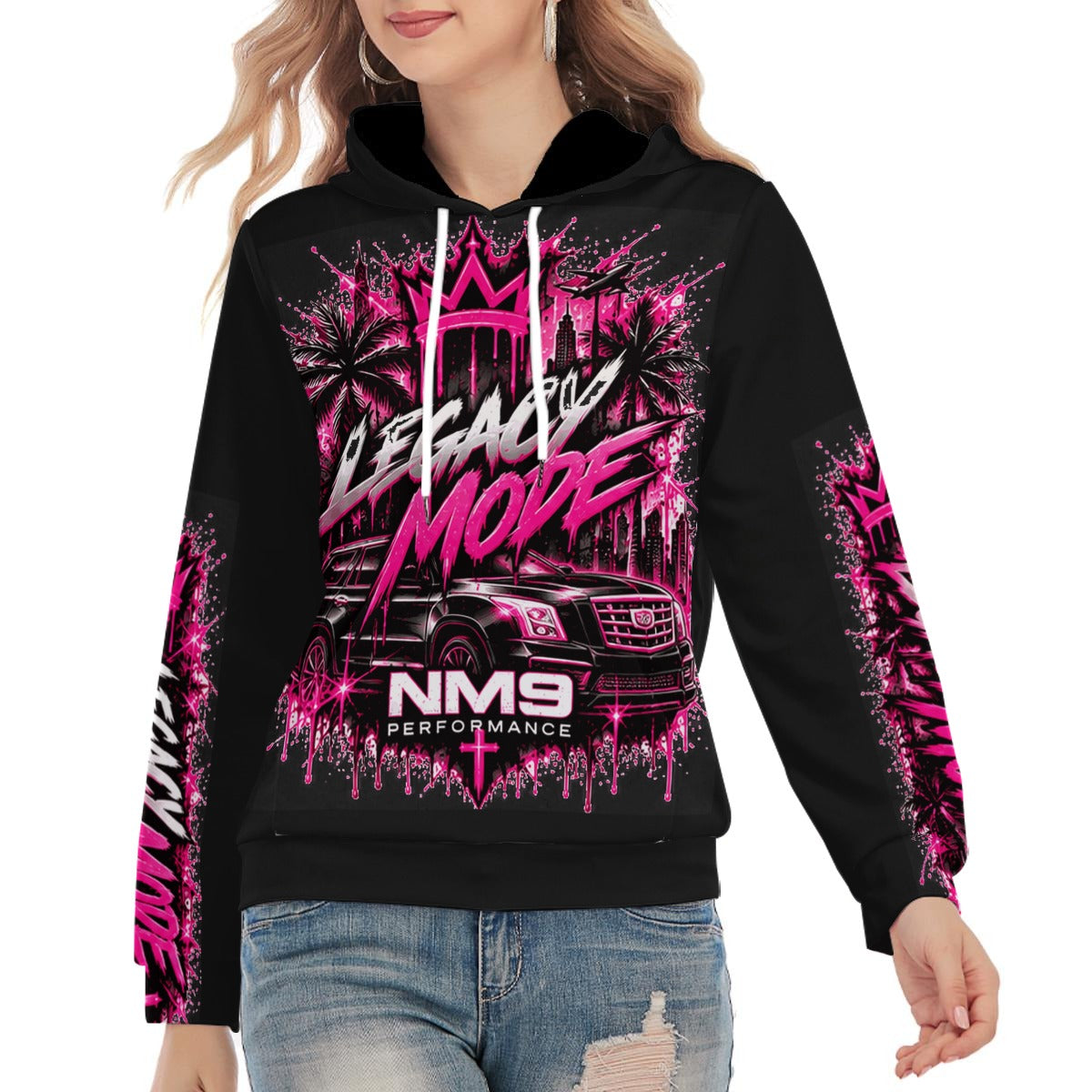 NM9 Pink Collection Hoodie | Legacy Mode | Black