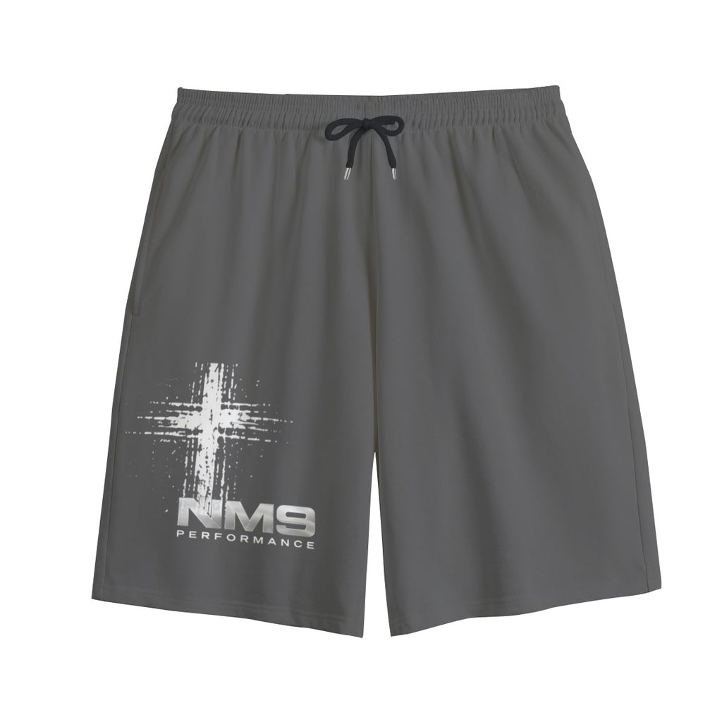 NM9 Signature Series Sweat Shorts | Discipline Builds Freedom | Steel Gray
