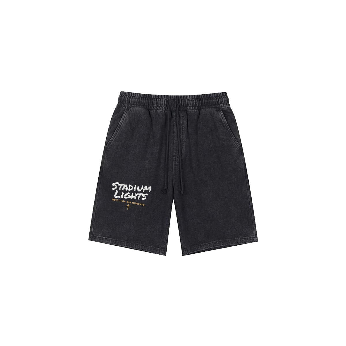 NM9 Performance Heavyweight Sweat Shorts | Stadium Lights | Black