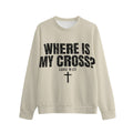 God's Plan Crewneck | WHERE IS MY CROSS? | Bone
