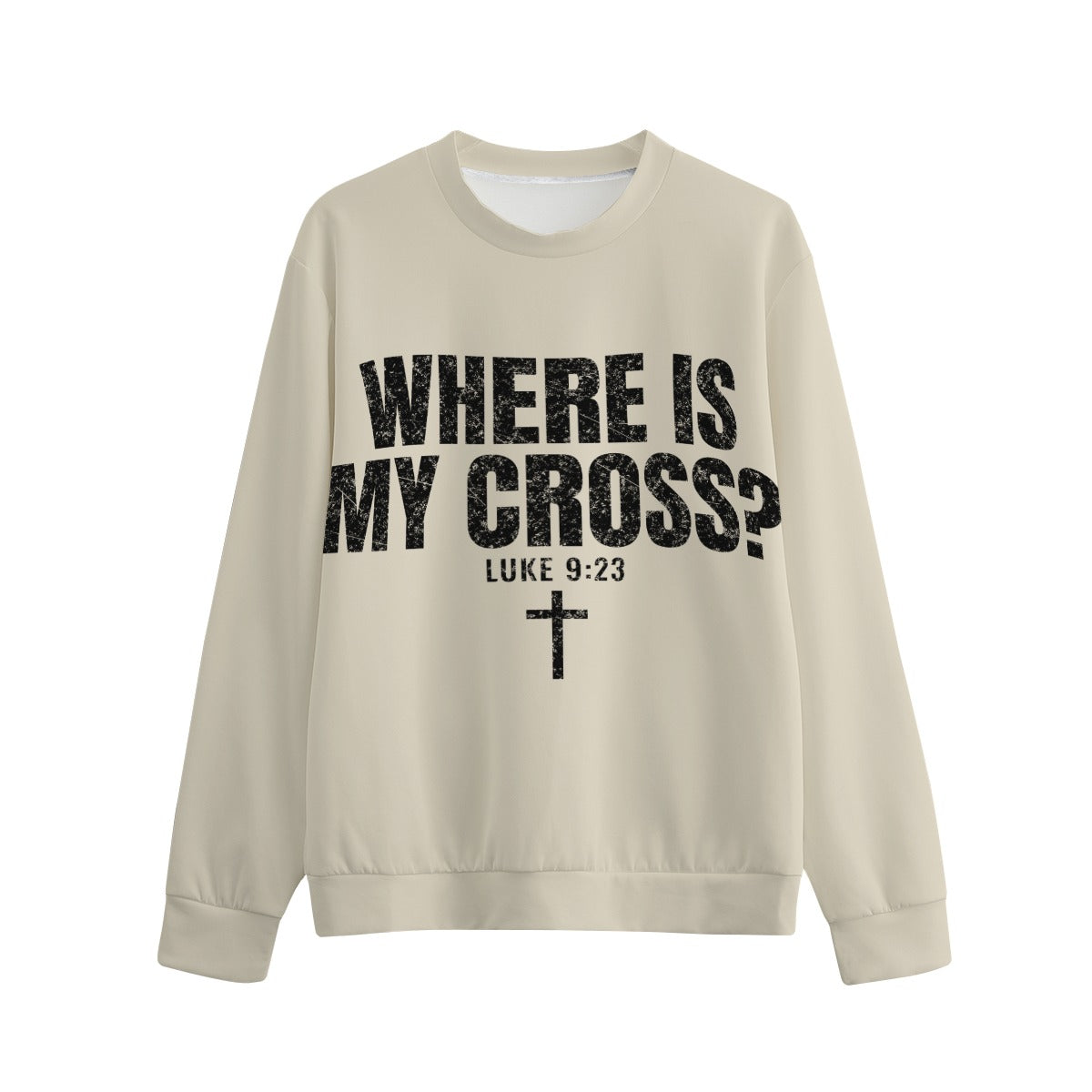 God's Plan Crewneck | WHERE IS MY CROSS? | Bone