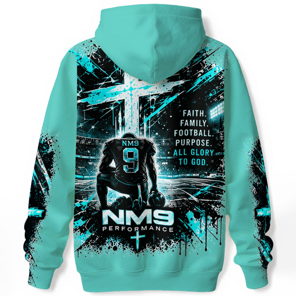 NM9 Ice Collection Hoodie | More Than A Game Series | Ice Teal