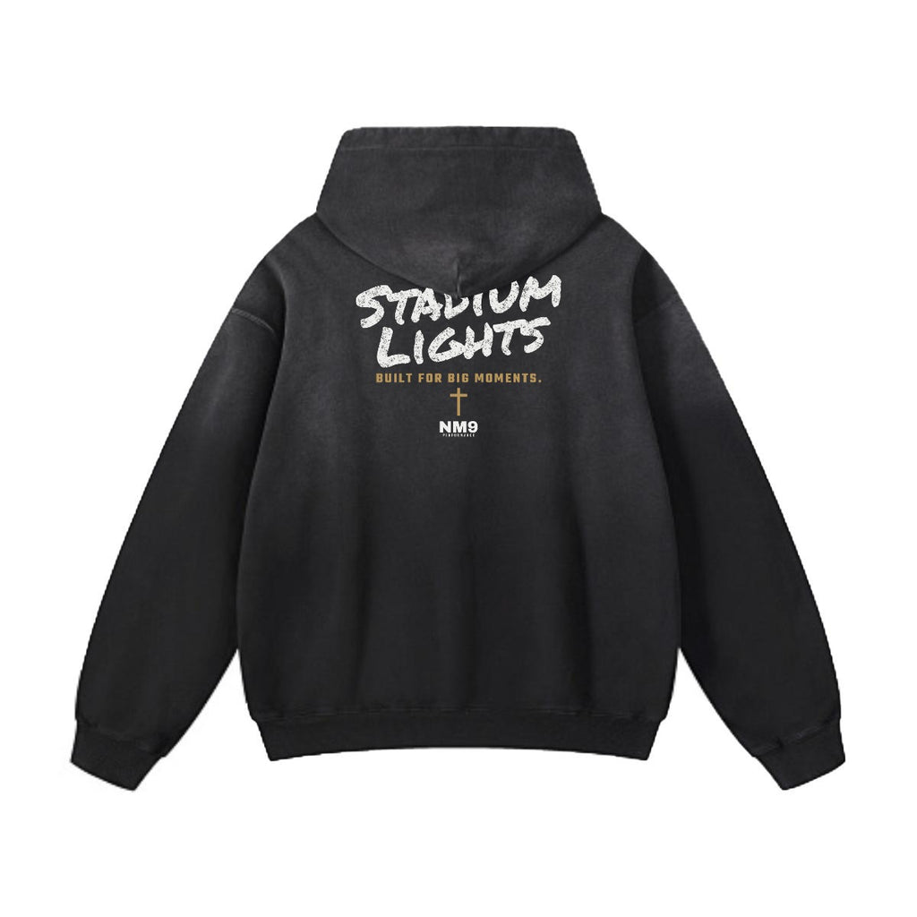 NM9 Performance Heavyweight Hoodie | Stadium Lights | Black