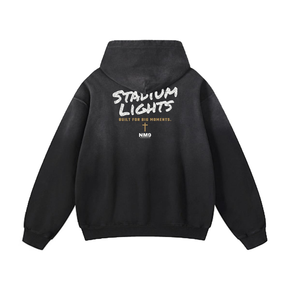 NM9 Performance Heavyweight Hoodie | Stadium Lights | Black