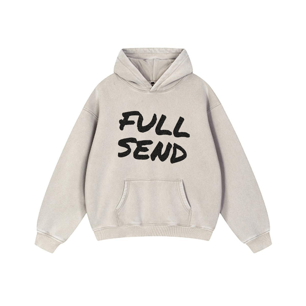 NM9 Performance Heavyweight Hoodie | Full Send | Bone