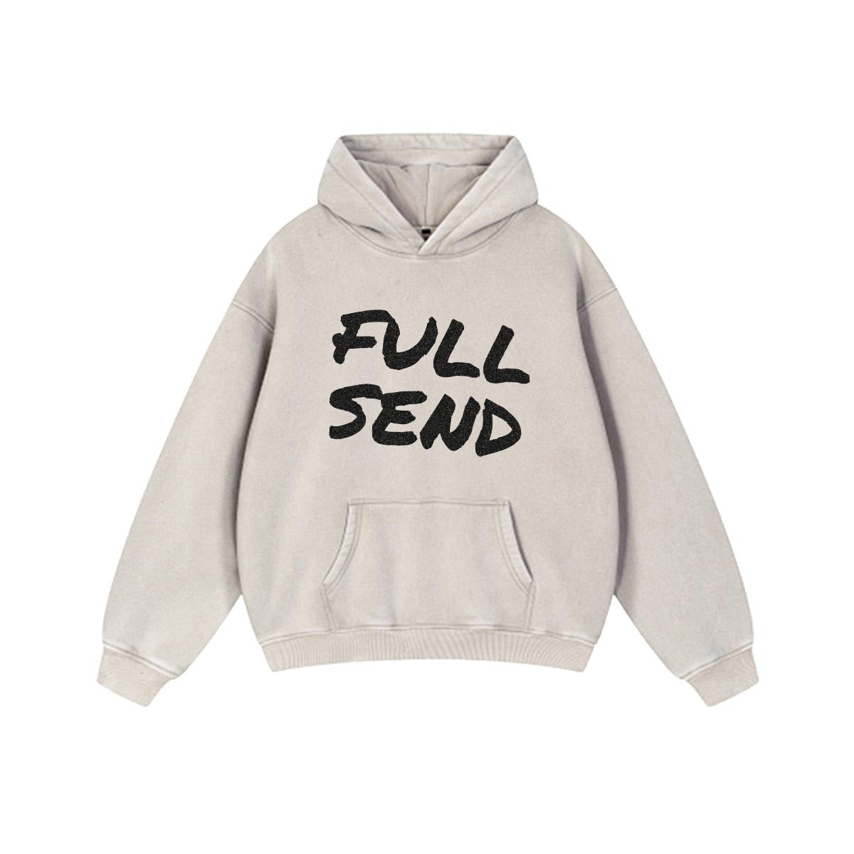 NM9 Performance Heavyweight Hoodie | Full Send | Bone