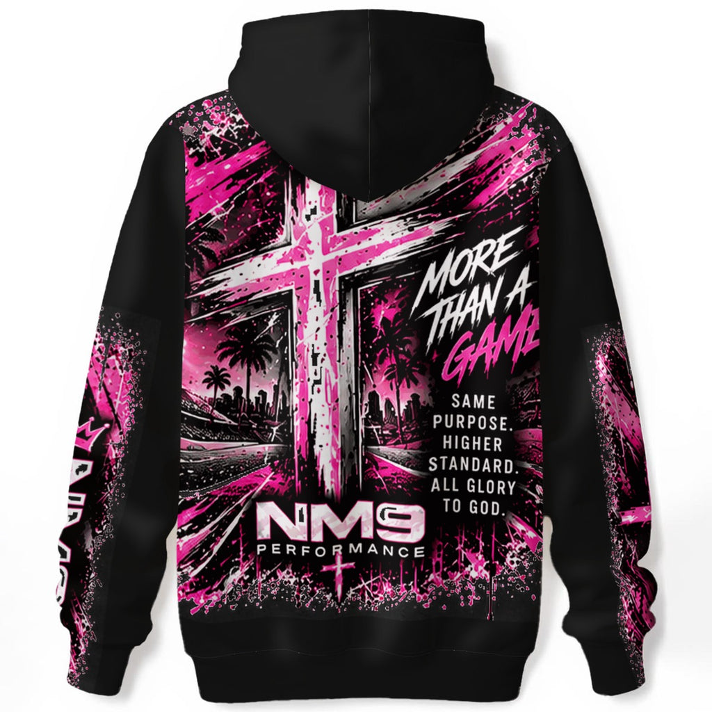 NM9 Pink Collection Hoodie | Girls Built Different | Black