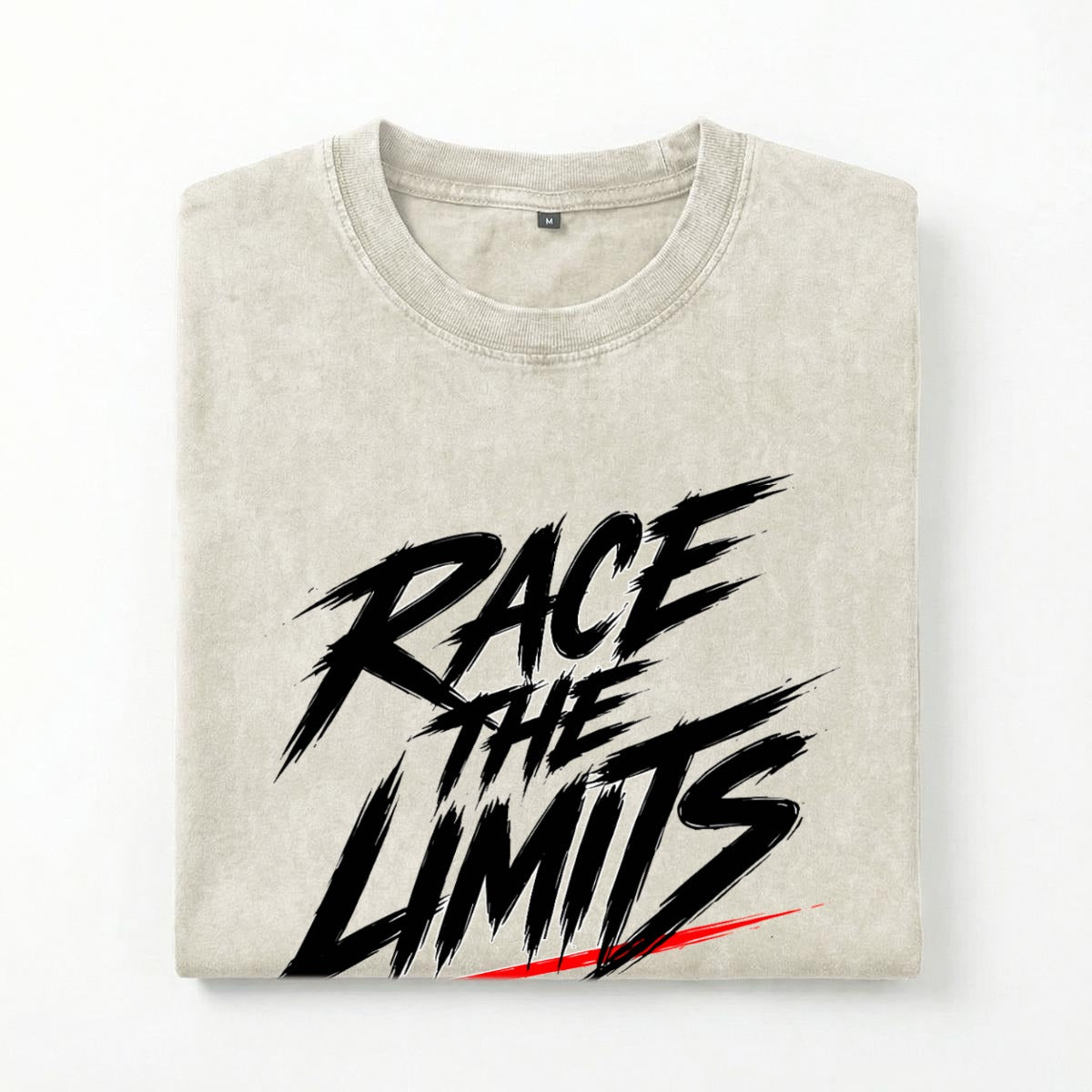 NM9 Executive Collection Heavyweight Tee | Race The Limits Checkered | Bone
