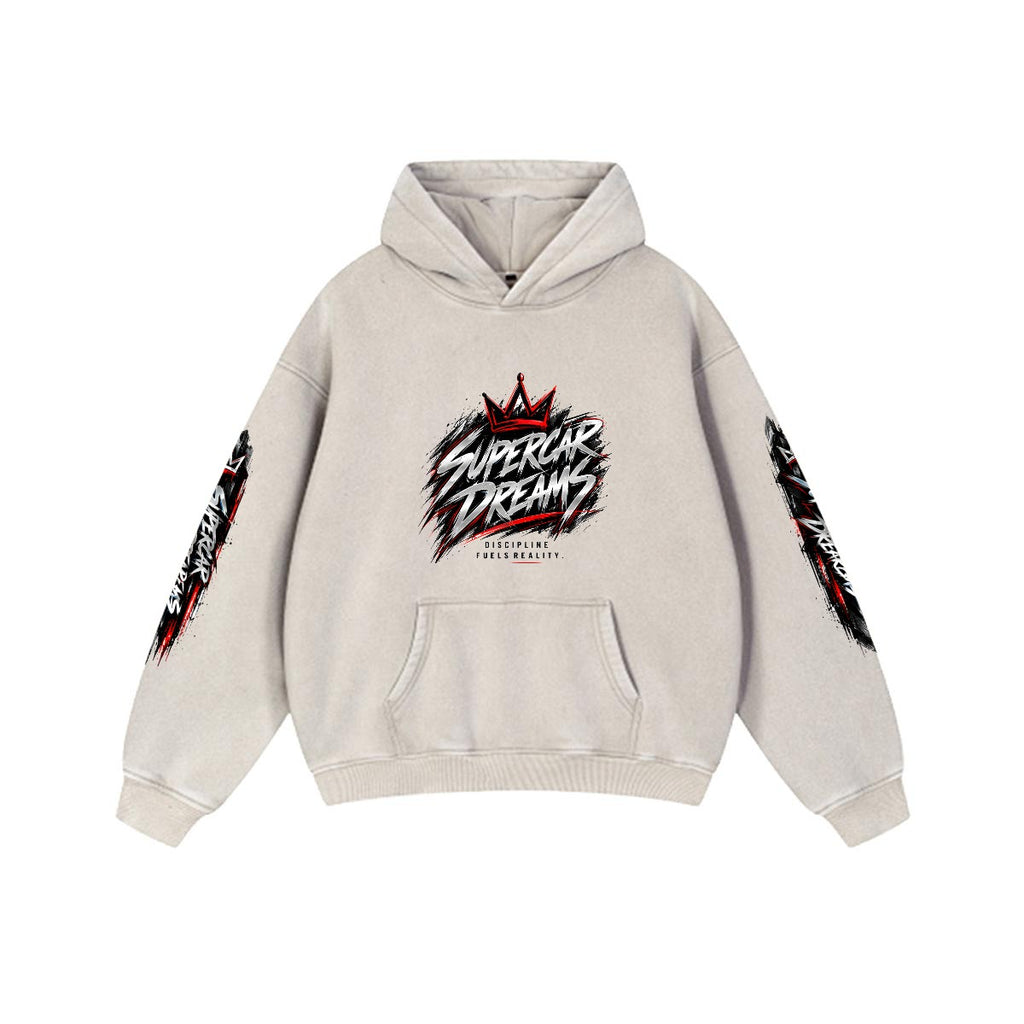 NM9 Executive Collection Heavyweight Hoodie | Supercar Dreams | Bone