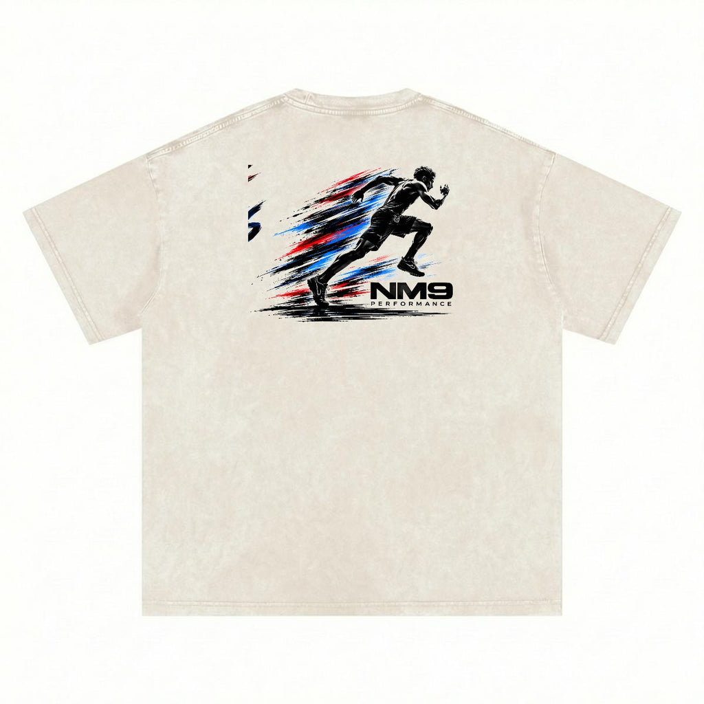 NM9 Executive Collection Heavyweight Tee | Chasing Greatness | Bone