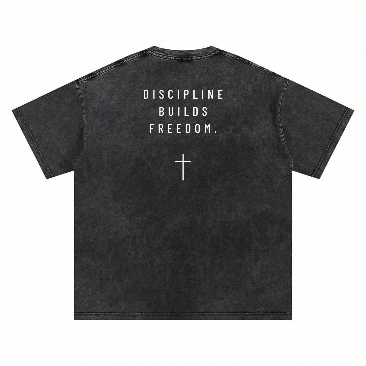 NM9 Standard Collection Heavyweight Tee | Discipline Builds Freedom | Black