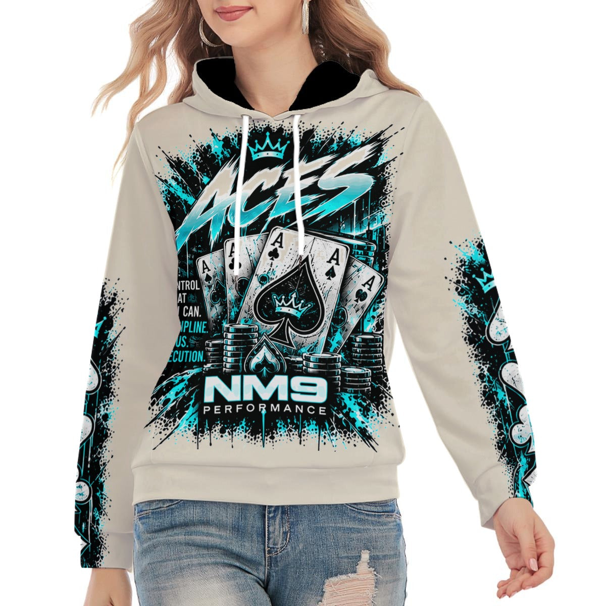 NM9 Ice Collection Hoodie | Aces Series | Bone