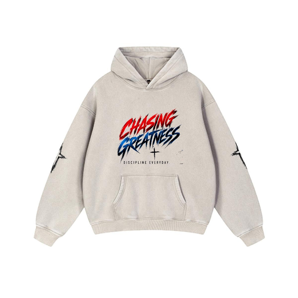 NM9 Executive Collection Heavyweight Hoodie | Chasing Greatness | Bone