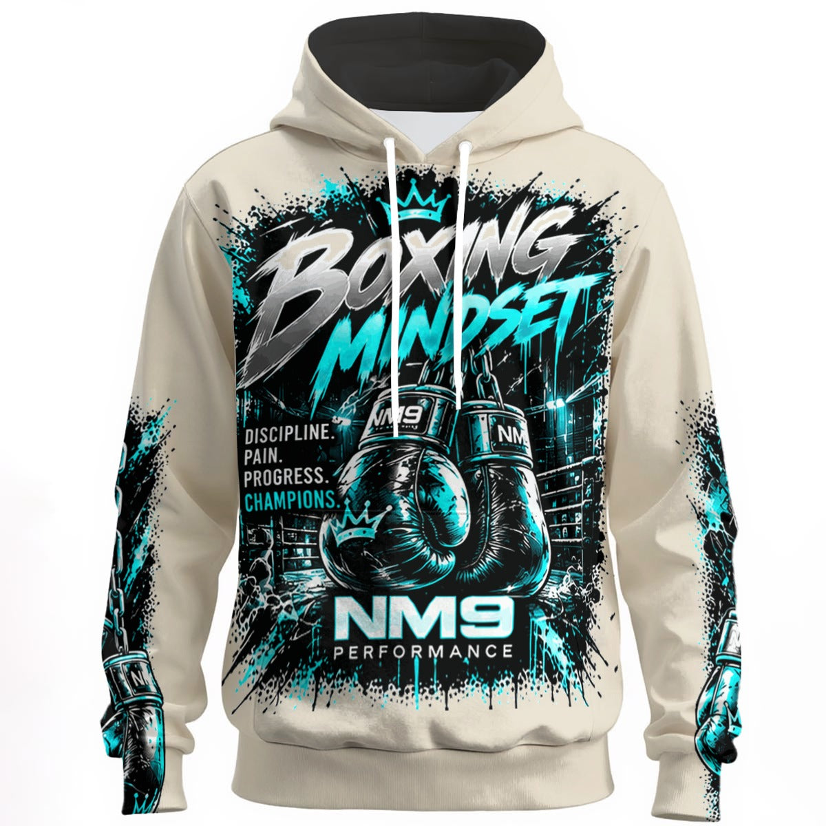 NM9 Ice Collection Hoodie | Boxing Mindset Series | Bone