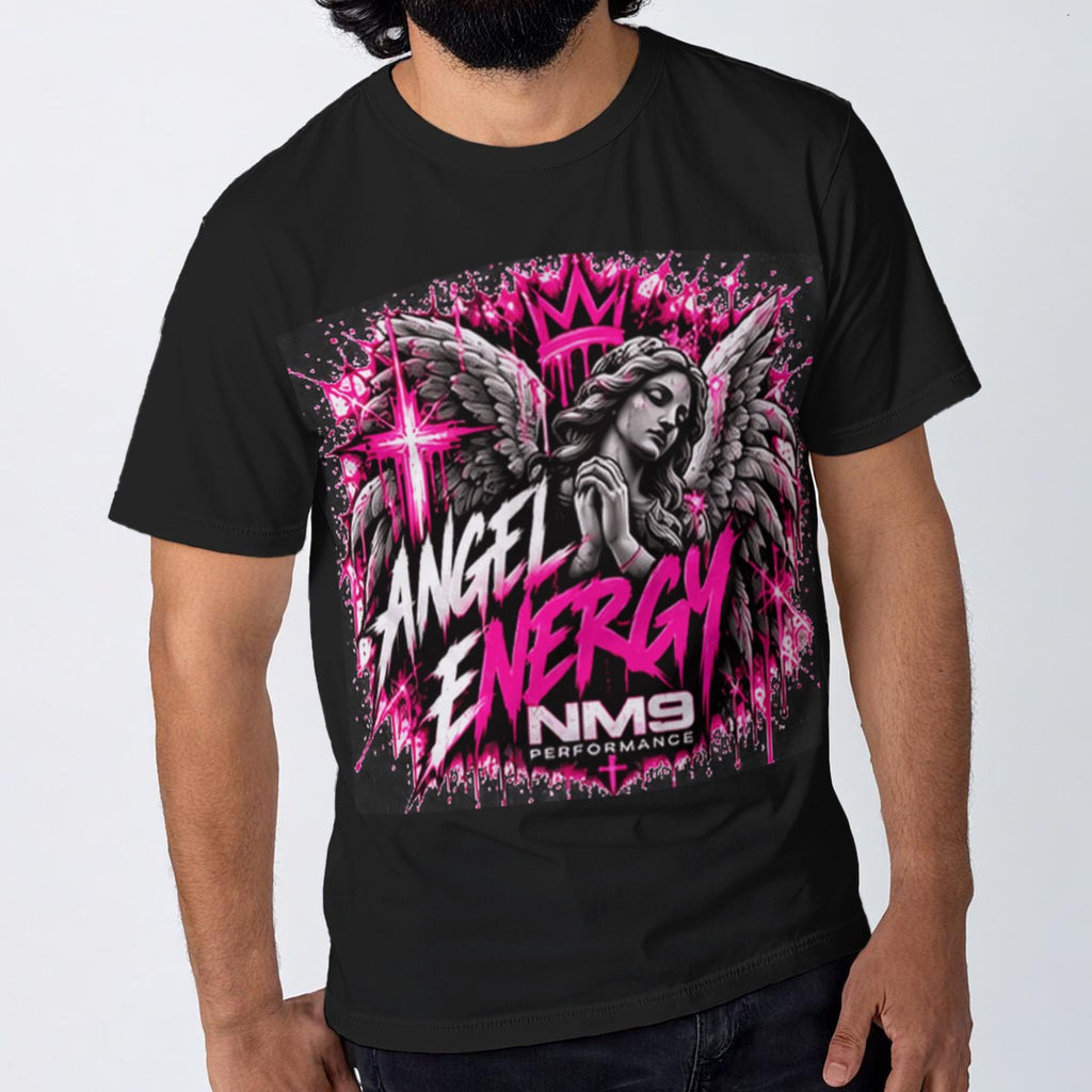 NM9 Pink Collection Tee | Angel Energy | Black